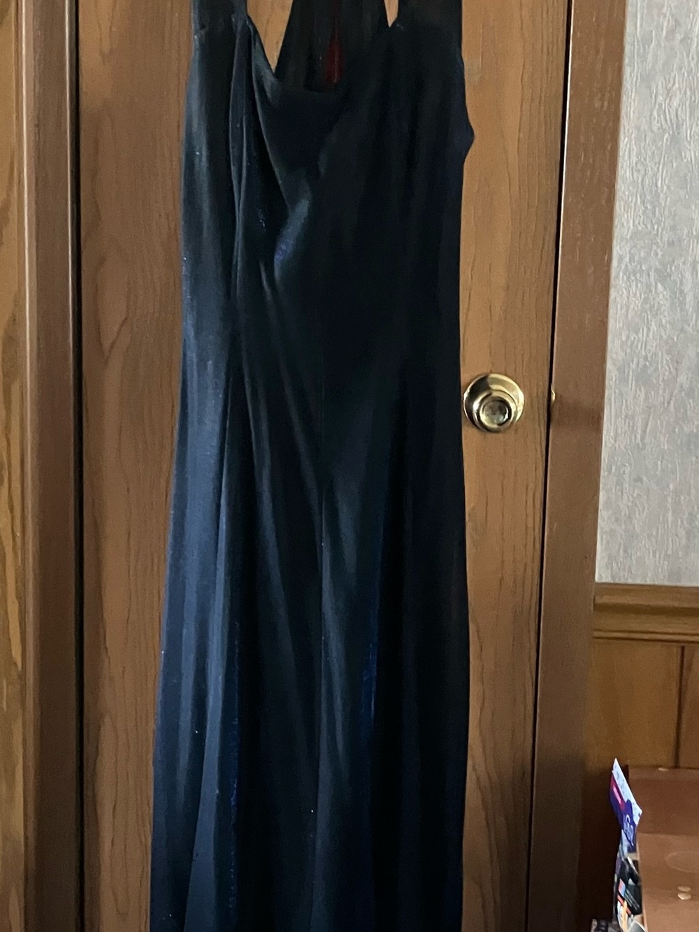 Elegant Black Slip Maxi Dress